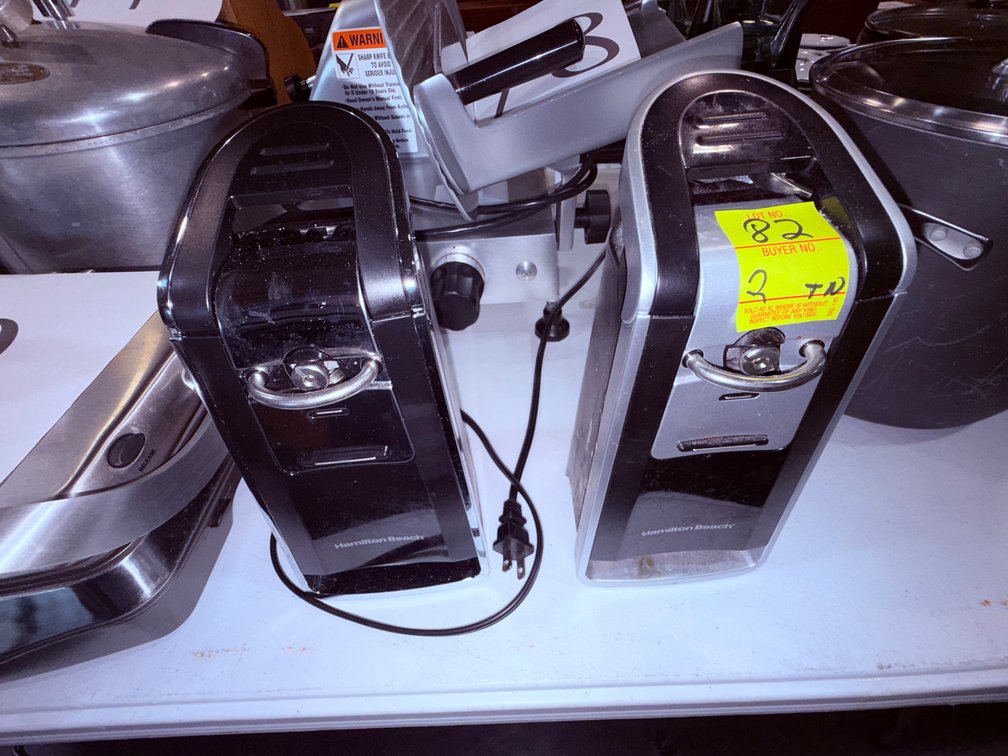 PR OF HAMILTON BEACH ELECTRIC CAN OPENERS