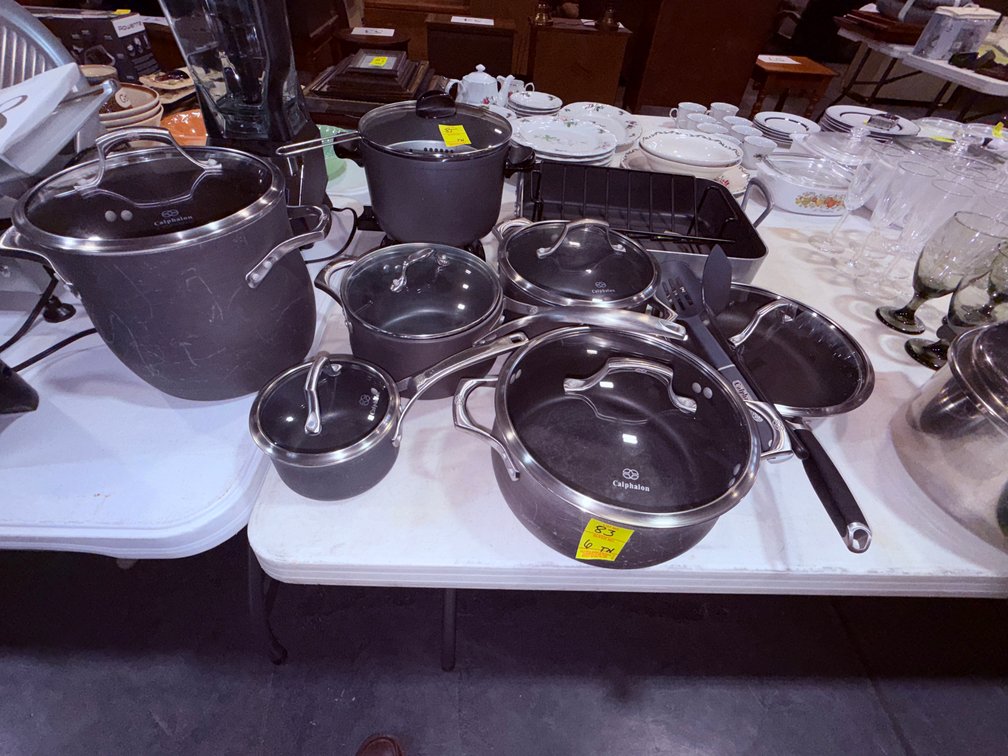 L COVERED PANS/POTS 3 SPARE LIDS