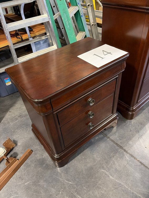 4 DRAWER NIGHTSTAND DARK CHERRY