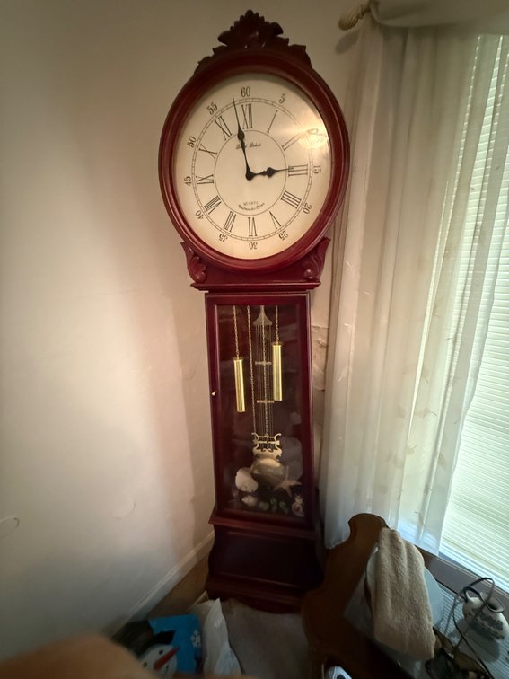 QUART WESTMINSTER CHIME DANIEL DAKOTA 2 WEIGHTED CLOCK APPROX 6'8"
