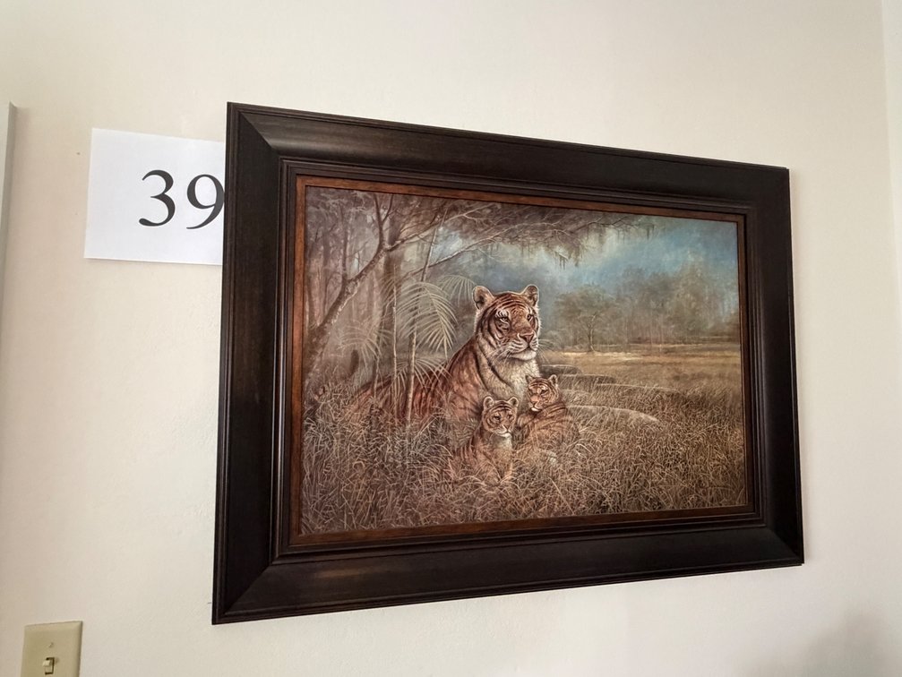 45"X33" TIGER PAINTING