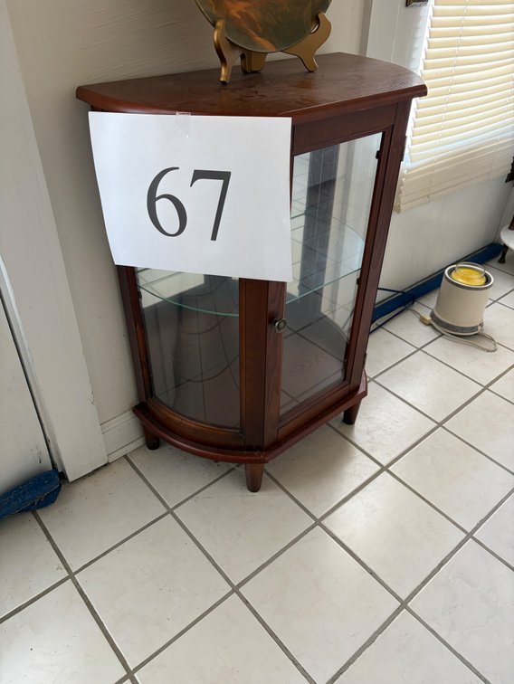 SINGLE DOOR CURIO CABINET