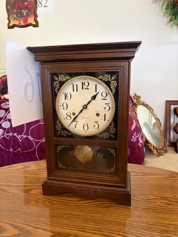 REGULATOR 31 DAY TIME AND STRIKE SHELF CLOCK