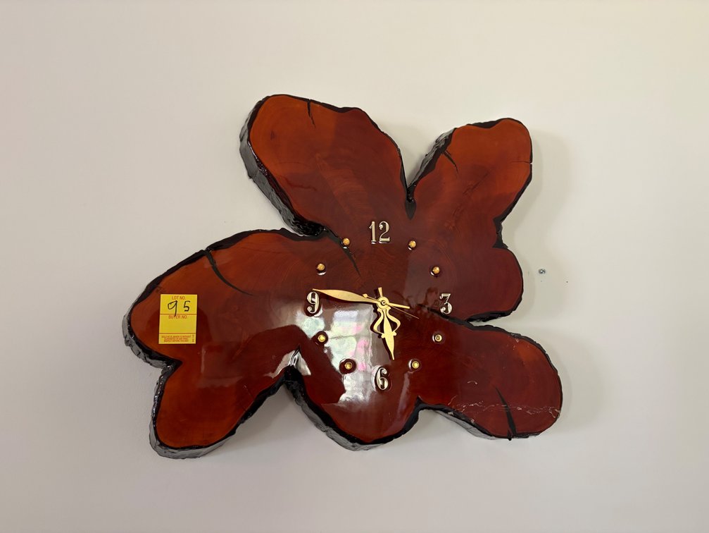 CYPRESS STUMP CLOCK