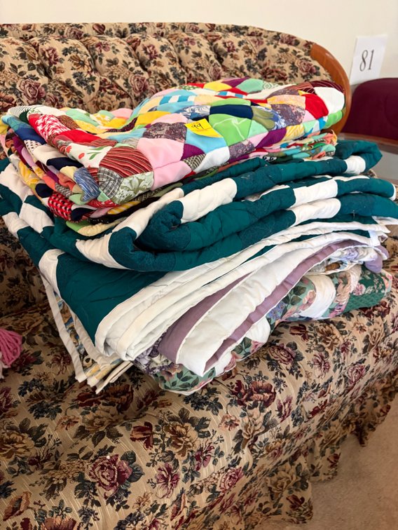APPROX 7 MISC QUILTS