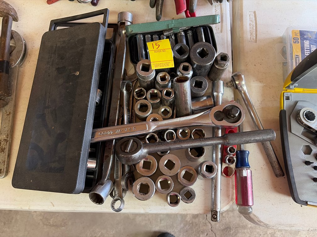 Large selection of craftsman & other sockets, ratchets, etc