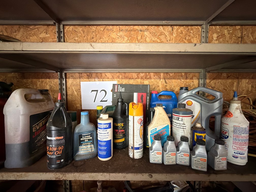 Shelf deal; oil; lubricants; etc