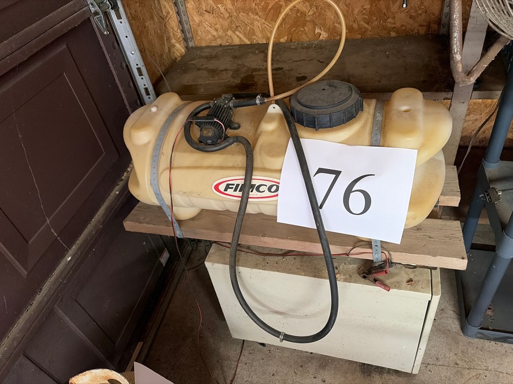 Fimco spray rig; etc.