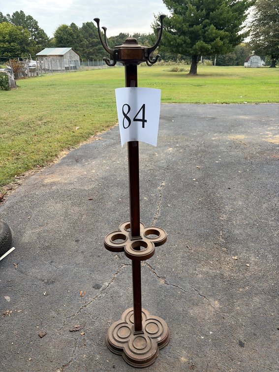 Antique butler coat and umbrella holder stand