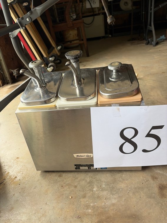 Helmco-Lacy triple-pump syrup, topping, or condiment dispenser