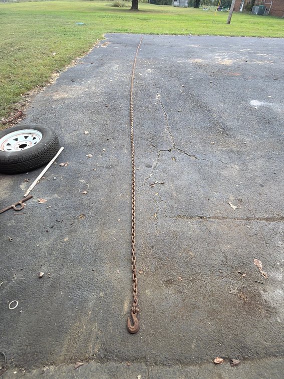 +\- 33ft 3/8 log chain