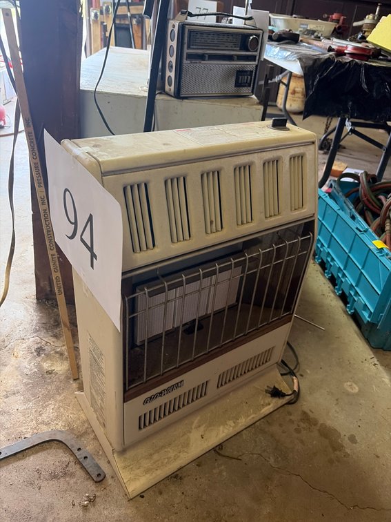 Standing propane heater