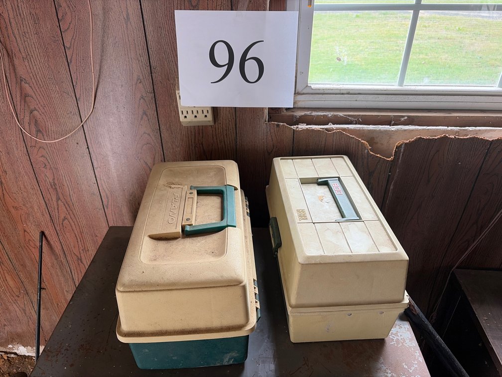 2 tackle boxes