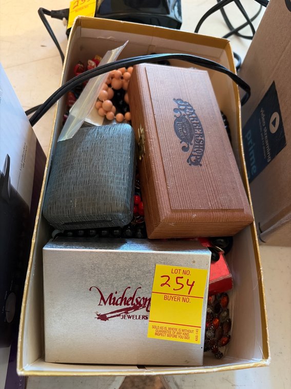 Box of costume jewelry