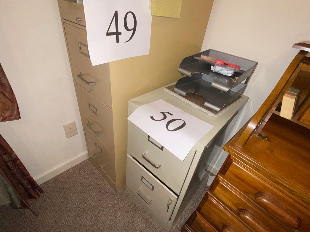 COLE FOUR DRAWER LETTER SIZE FILE CABINET-GLOBE, ETC.