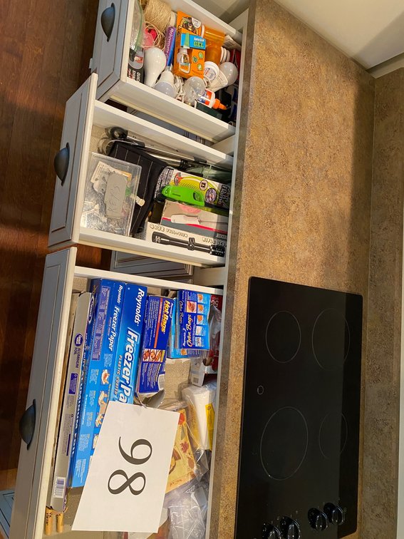 FOUR TOP DRAWERS & CONTENTS