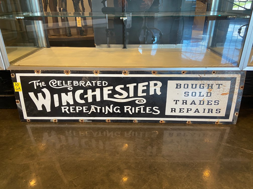 48X12" PORCELAIN WINCHESTER SIGN