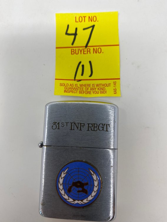 PENGUIN HIGH QUALITY LIGHTER 31ST INF REGT KOREA