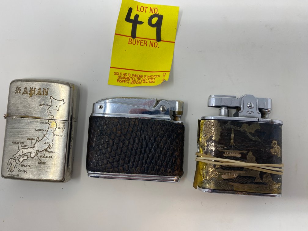 PRINCE WARERA JAPAN LIGHTER CASE; RONSON ADONIS LIGHTER