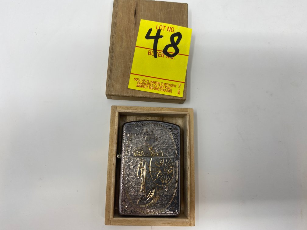 STERLING 950 SILVER CASE WITH PRINCE LIGHTER
