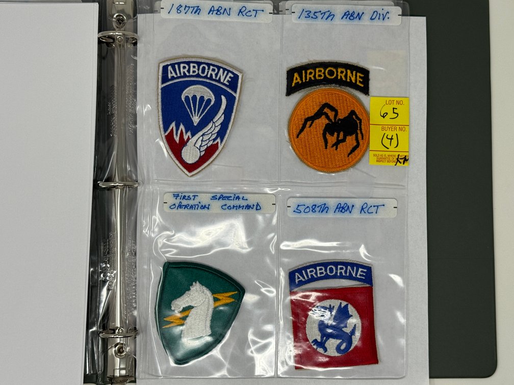 4 MILITARY BADGES