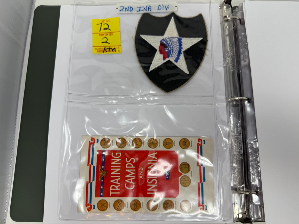 2 MILITARY BADGES