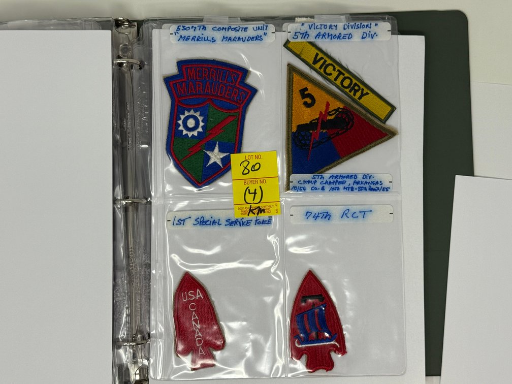 4 MILITARY BADGES