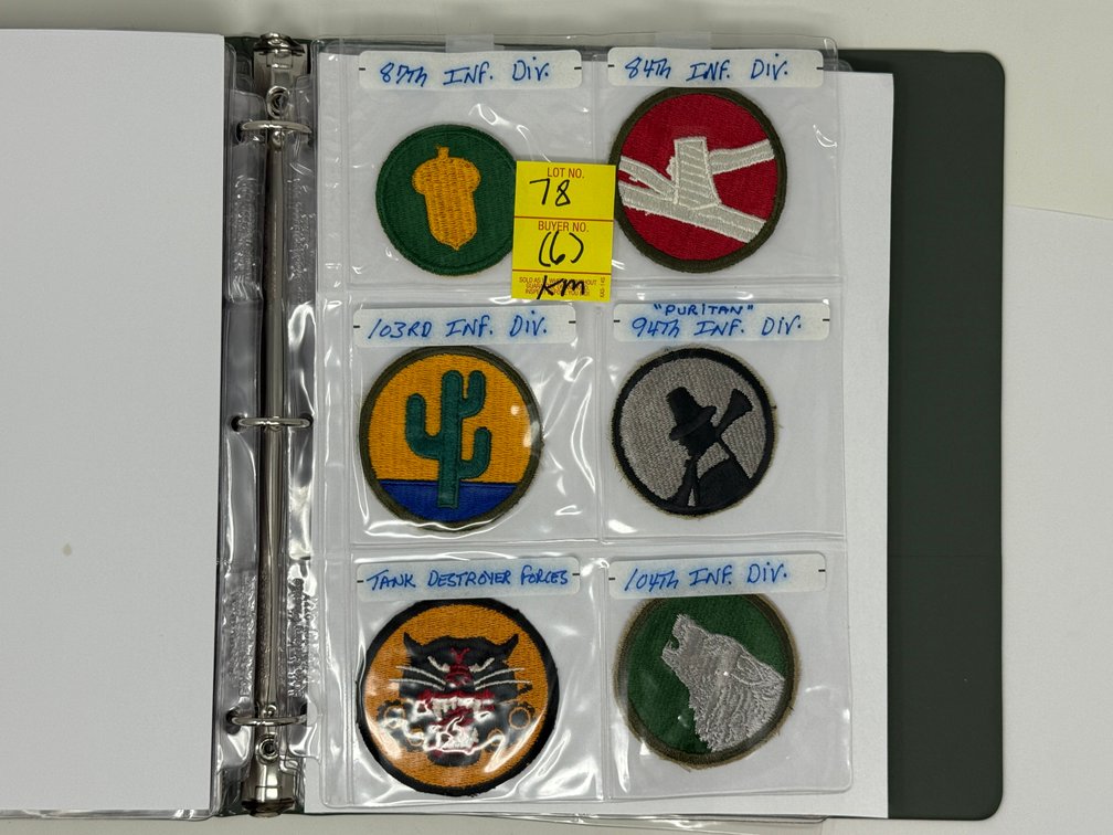 6 MILITARY BADGES