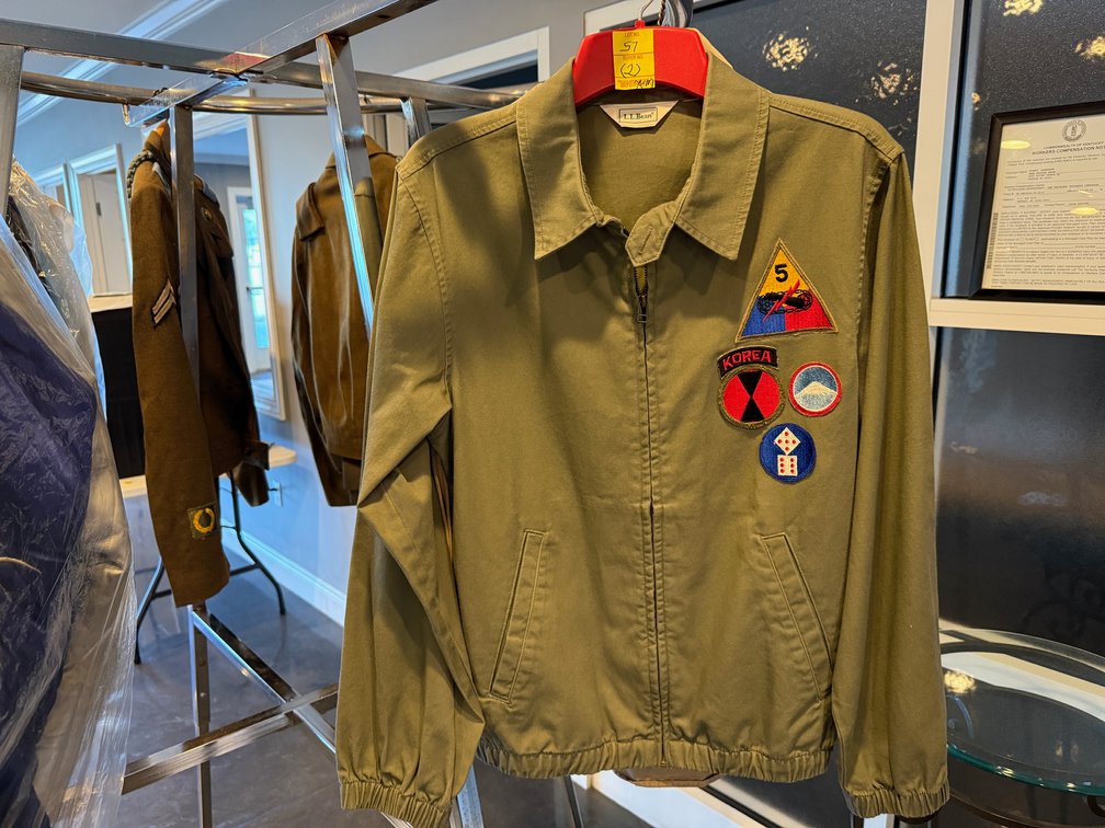 KOREAN WAR MILITARY SHIRT 15.5-32 AND JACKET AND ZIPPERED JACKET