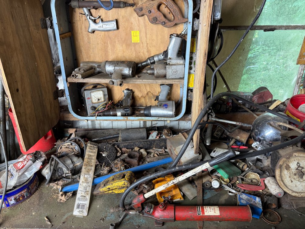 EVERYTHING ON, ABOVE. & BELOW WORK BENCH
