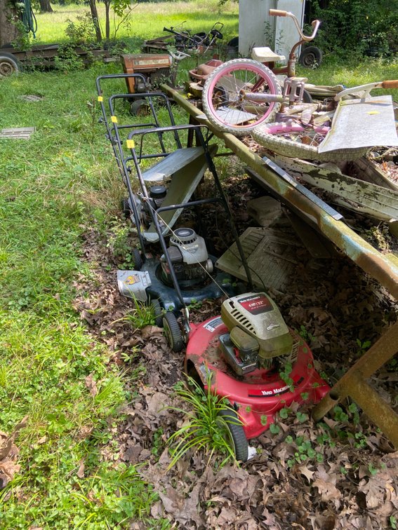 3 PUSH MOWERS & MISC