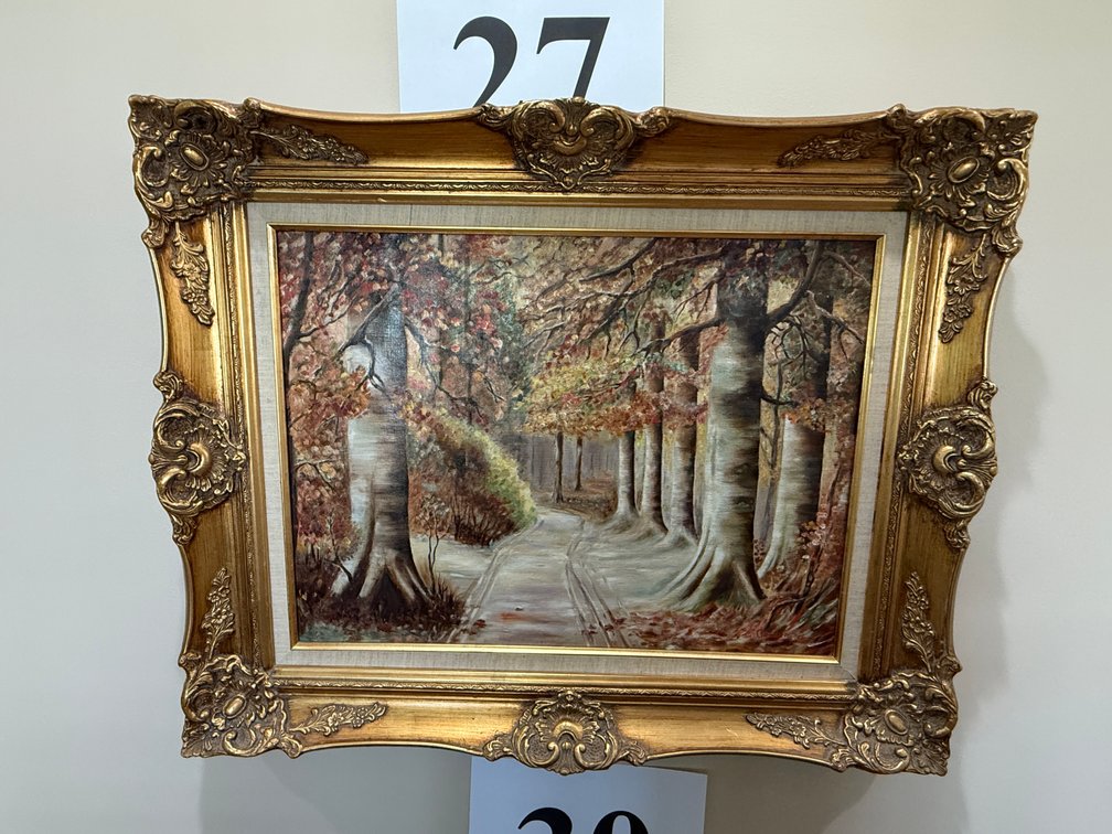 GILT FRAMED OIL PAINTING