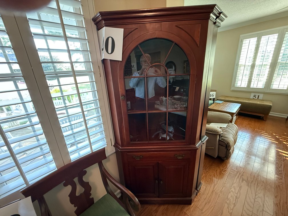 CORNER +/-76” H CURIO/CHINA CABINET