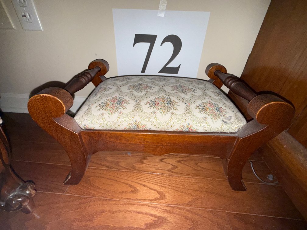 WOOD FOOTSTOOL