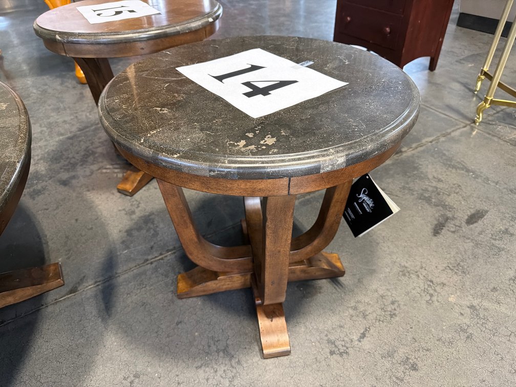 SIGNATURE BY ASHLEY STONEWARE TOP END TABLE