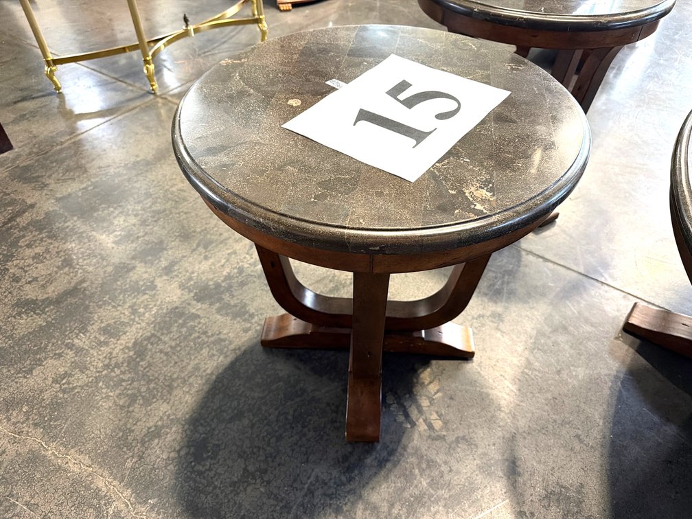 SIGNATURE BY ASHLEY STONEWARE TOP END TABLE