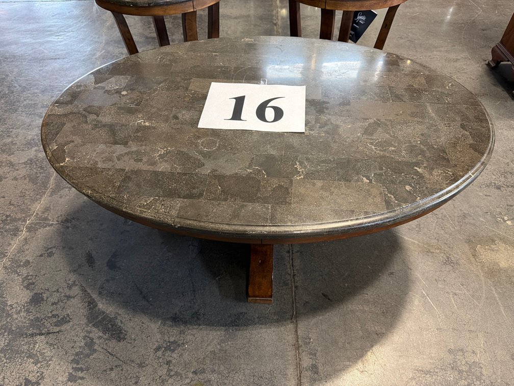 SIGNATURE BY ASHLEY STONEWARE TOP COFFEE TABLE