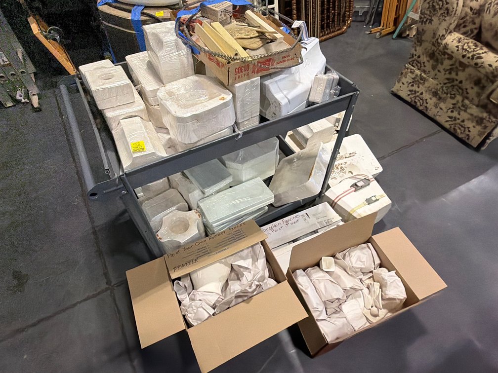 ALL PLASTER MOLDS AND PAINT YOUR OWN POTTERY PCS