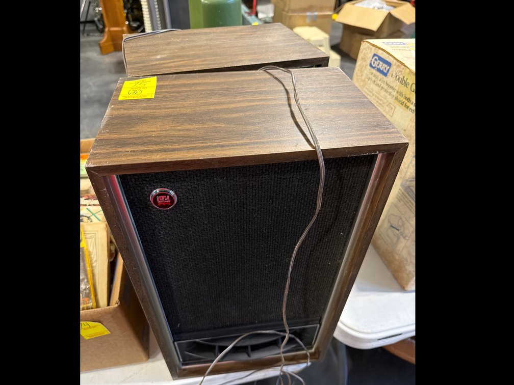 2 LARGE SPEAKERS