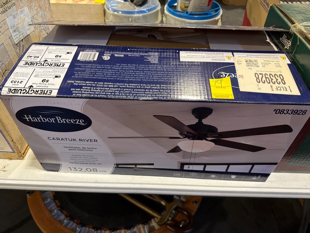 HARBOR BREEZE CARATUK RIVER FAN IN BOX