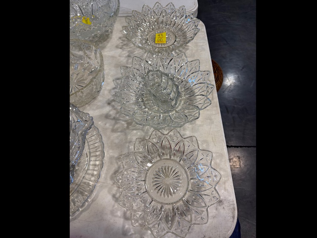 4 CLEAR GLASS PCS