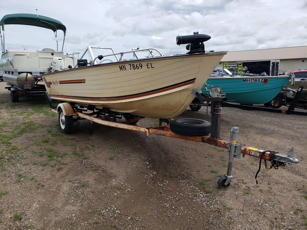 1982 Bluefin 16' boat with 1982 Spartan Classic XL trailer, Vin# 1PBXR12M0C1000822