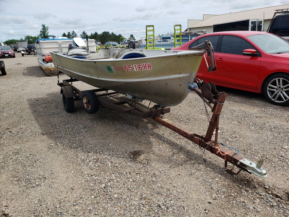1960 Lund 14' boat, Vin# 2058 with 1960 Spartan trailer, Vin# 25540 