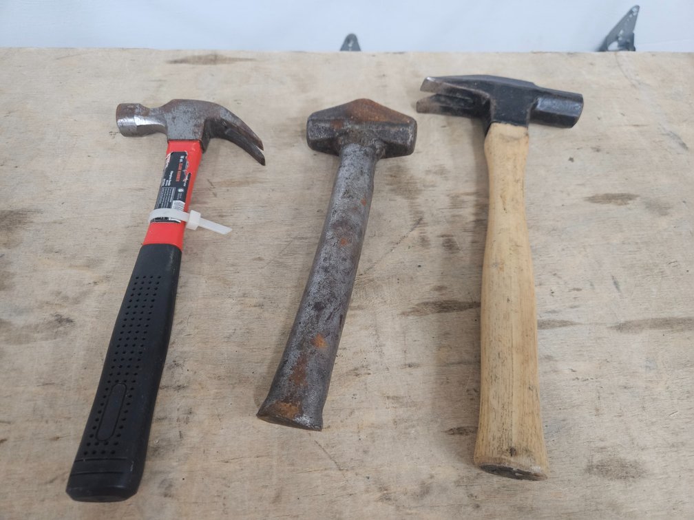 2 Hammers And A Metal Hand Maul