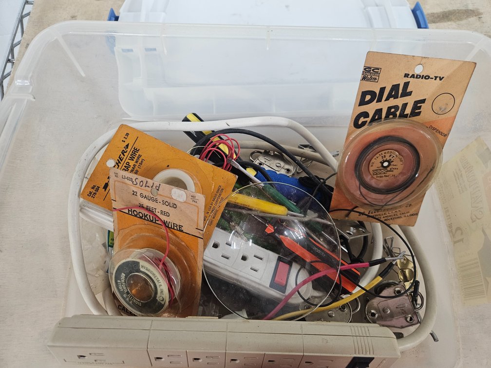 2 Power Strips and Assorted Wires And Tools