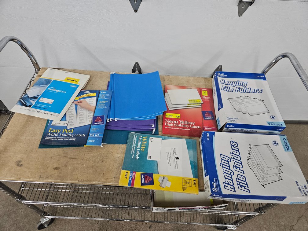 Labels & Hanging File Folders