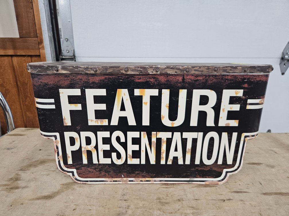 Feature Presentation Tin Sign