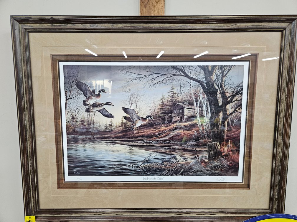 "Backwoods Cabin" Framed Picture
