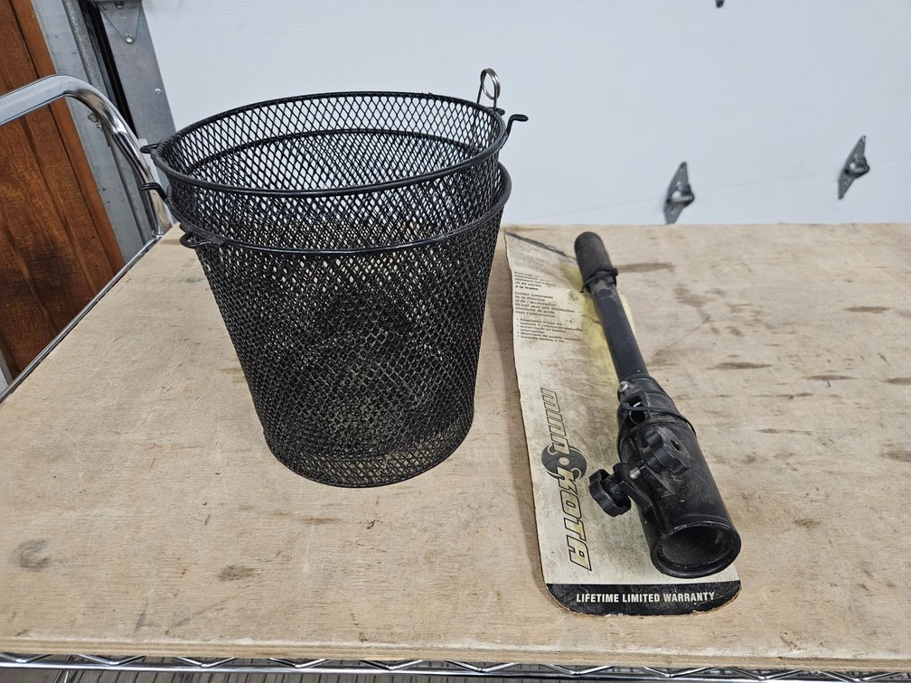 Minnkota Troll Extension Handle & A Minnow Bait Basket