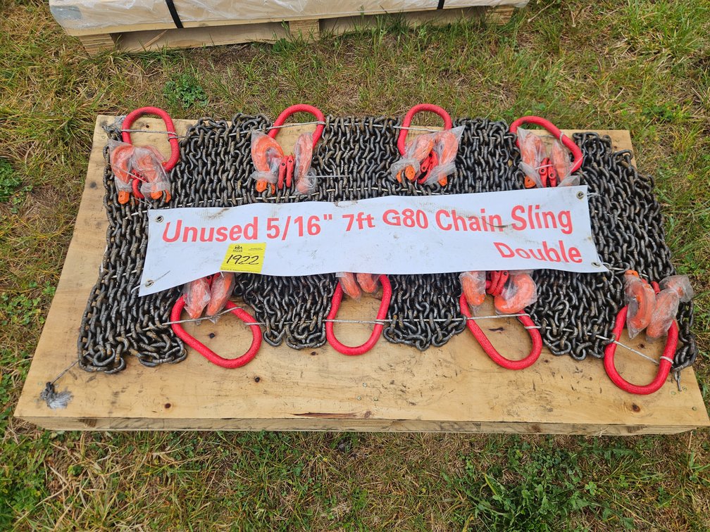 Unused 5/16" 7' G80 Chain Sling Double